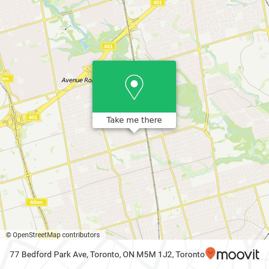 77 Bedford Park Ave, Toronto, ON M5M 1J2 plan