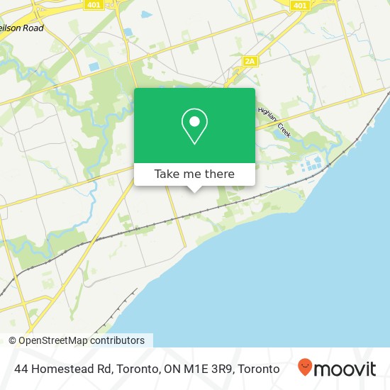 44 Homestead Rd, Toronto, ON M1E 3R9 map