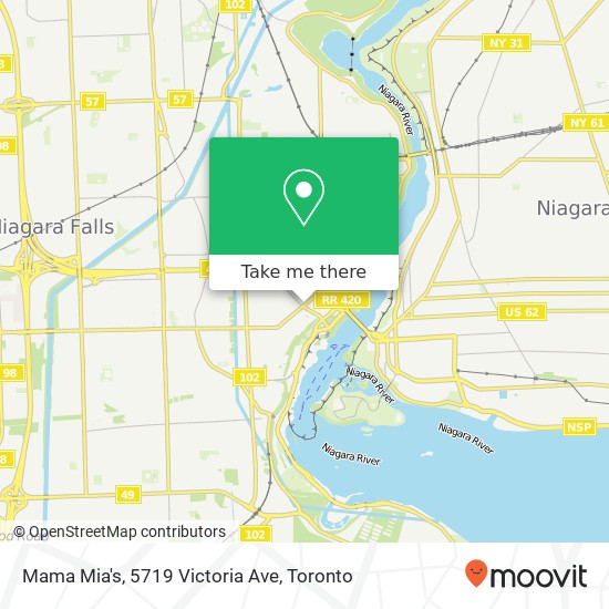 Mama Mia's, 5719 Victoria Ave map