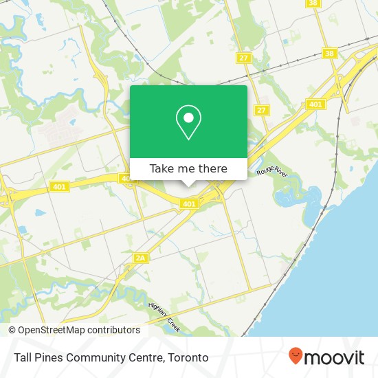 Tall Pines Community Centre map