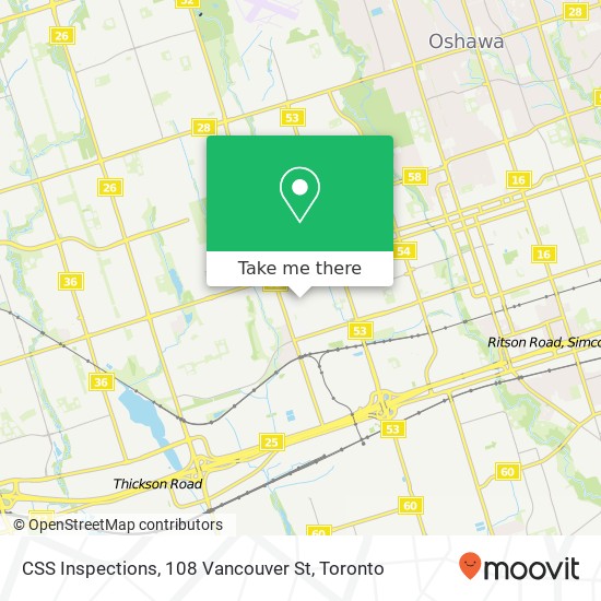 CSS Inspections, 108 Vancouver St map