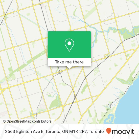 2563 Eglinton Ave E, Toronto, ON M1K 2R7 map