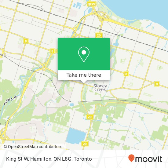 King St W, Hamilton, ON L8G map