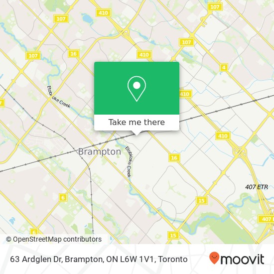 63 Ardglen Dr, Brampton, ON L6W 1V1 map