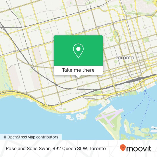 Rose and Sons Swan, 892 Queen St W map