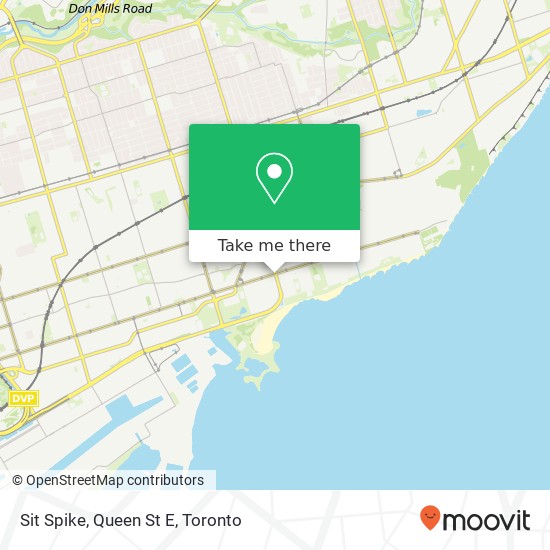 Sit Spike, Queen St E map