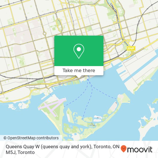 Queens Quay W (queens quay and york), Toronto, ON M5J map
