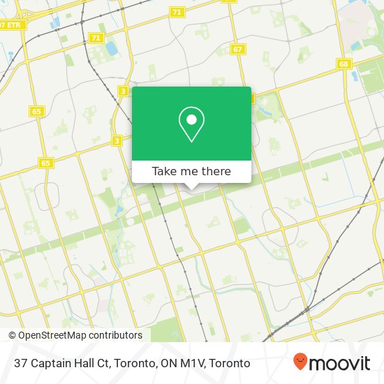 37 Captain Hall Ct, Toronto, ON M1V map