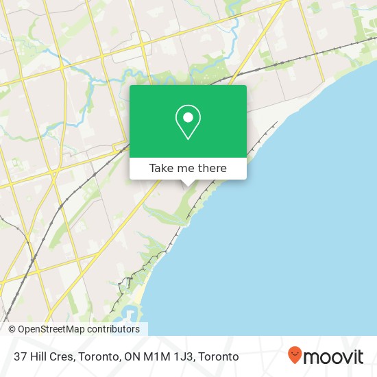 37 Hill Cres, Toronto, ON M1M 1J3 map