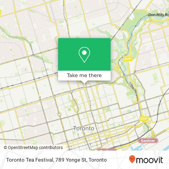Toronto Tea Festival, 789 Yonge St map