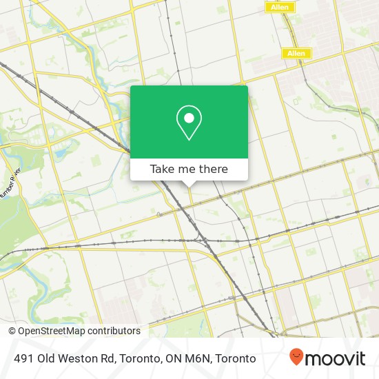 491 Old Weston Rd, Toronto, ON M6N map
