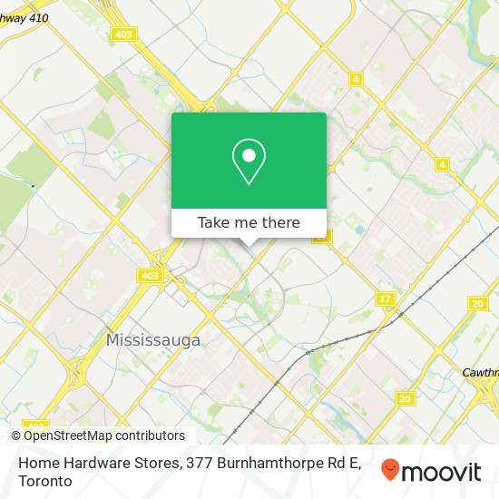 Home Hardware Stores, 377 Burnhamthorpe Rd E plan