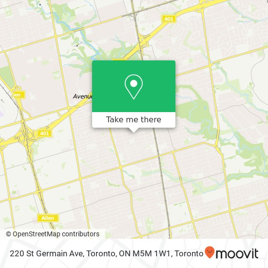 220 St Germain Ave, Toronto, ON M5M 1W1 map