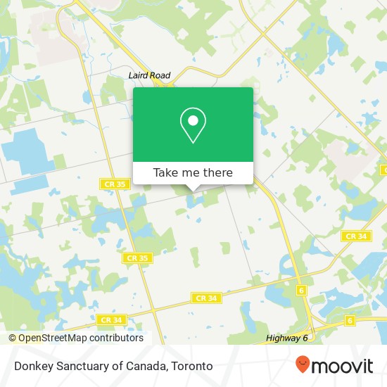 Donkey Sanctuary of Canada map
