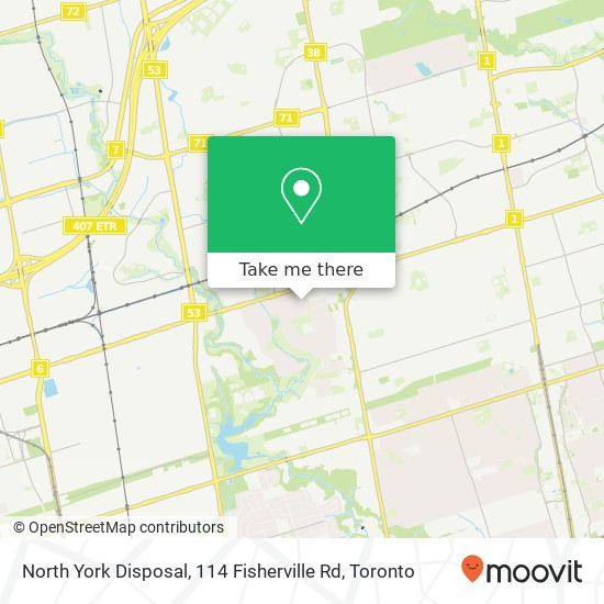North York Disposal, 114 Fisherville Rd map
