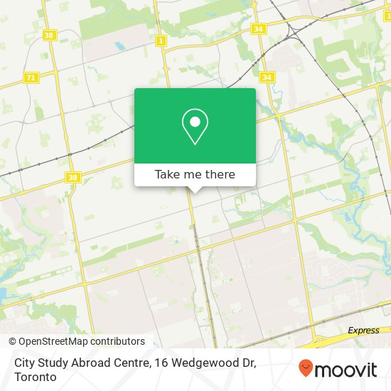 City Study Abroad Centre, 16 Wedgewood Dr map