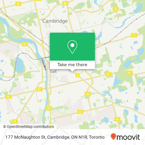 177 McNaughton St, Cambridge, ON N1R map