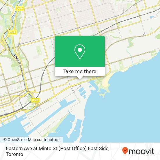 Eastern Ave at Minto St (Post Office) East Side map