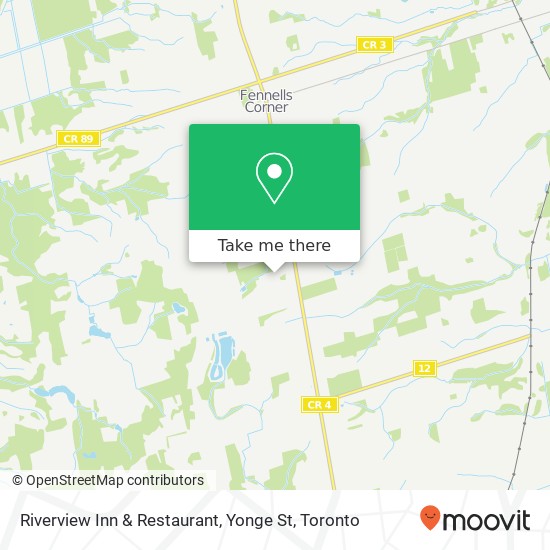 Riverview Inn & Restaurant, Yonge St map