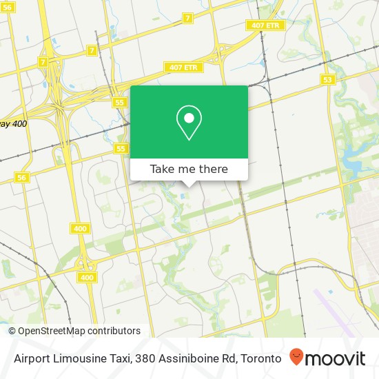 Airport Limousine Taxi, 380 Assiniboine Rd map