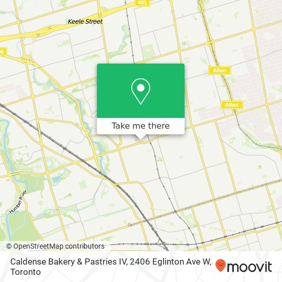 Caldense Bakery & Pastries IV, 2406 Eglinton Ave W map