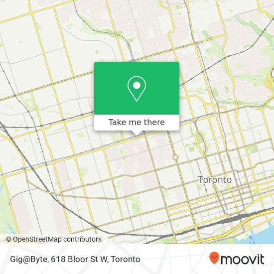 Gig@Byte, 618 Bloor St W map