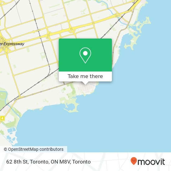 62 8th St, Toronto, ON M8V plan