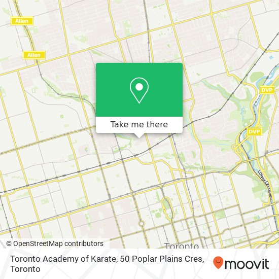 Toronto Academy of Karate, 50 Poplar Plains Cres map