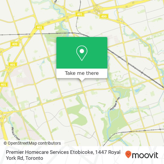 Premier Homecare Services Etobicoke, 1447 Royal York Rd plan