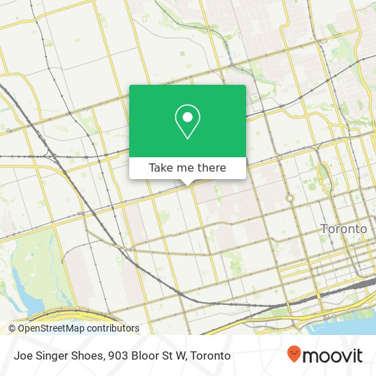 Joe Singer Shoes, 903 Bloor St W map