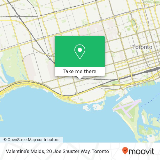 Valentine's Maids, 20 Joe Shuster Way map