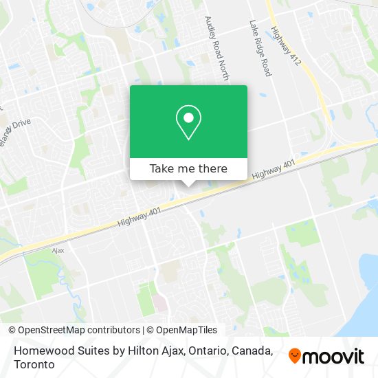 Homewood Suites by Hilton Ajax, Ontario, Canada map