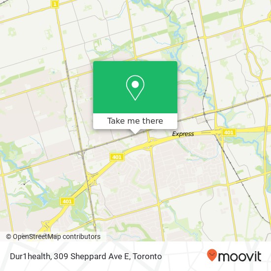 Dur1health, 309 Sheppard Ave E map