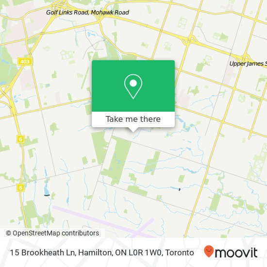 15 Brookheath Ln, Hamilton, ON L0R 1W0 map