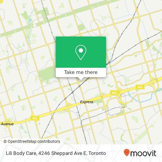 Lili Body Care, 4246 Sheppard Ave E plan