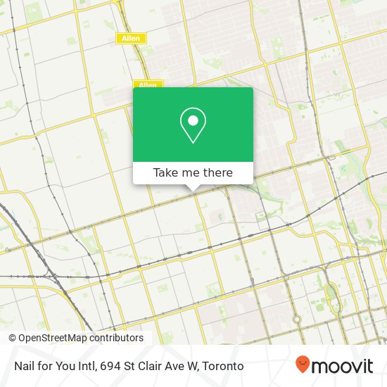 Nail for You Intl, 694 St Clair Ave W map