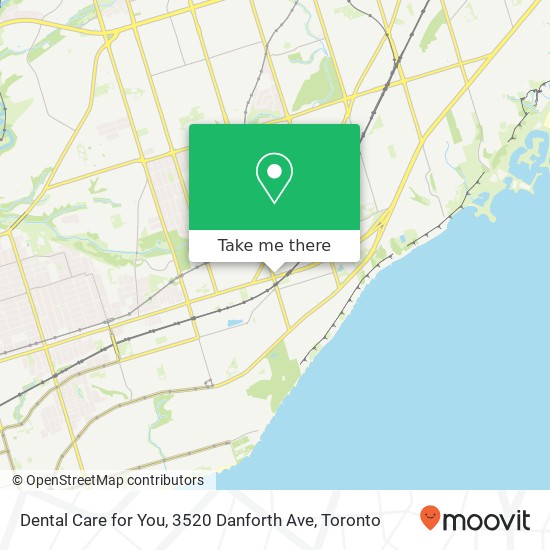 Dental Care for You, 3520 Danforth Ave map