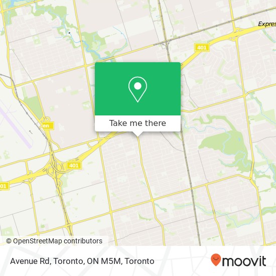 Avenue Rd, Toronto, ON M5M map