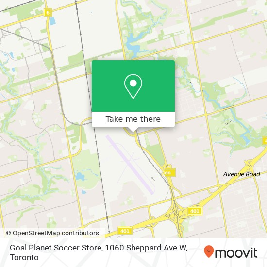 Goal Planet Soccer Store, 1060 Sheppard Ave W map