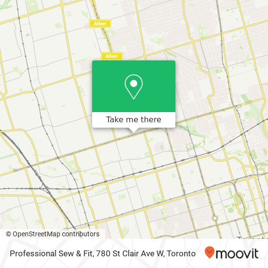 Professional Sew & Fit, 780 St Clair Ave W map