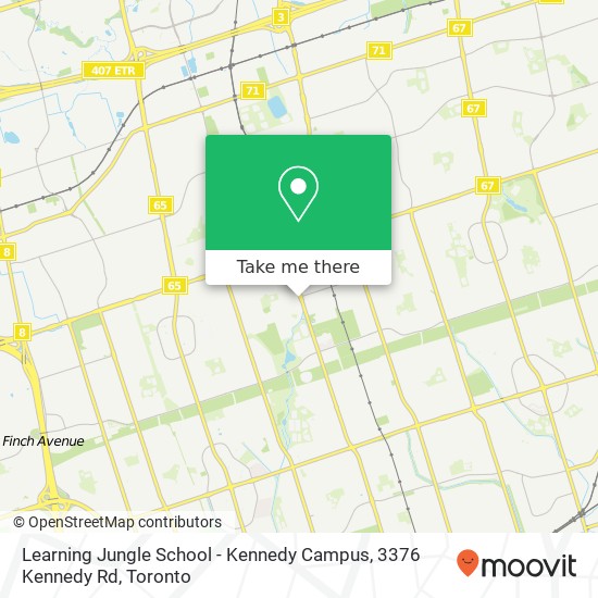 Learning Jungle School - Kennedy Campus, 3376 Kennedy Rd map