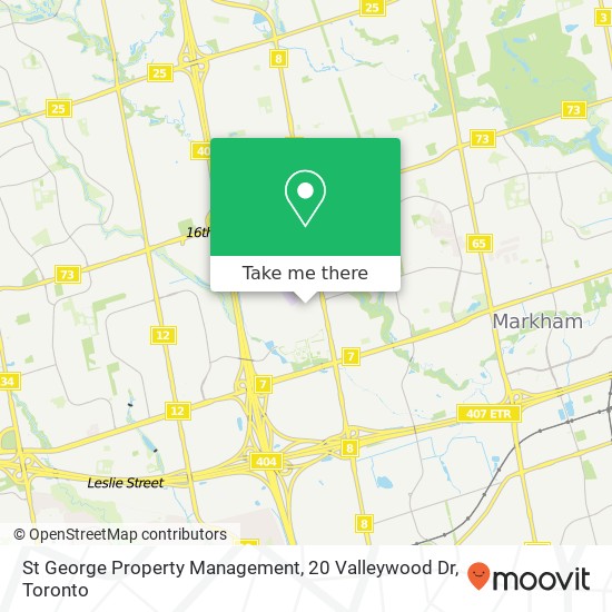 St George Property Management, 20 Valleywood Dr map