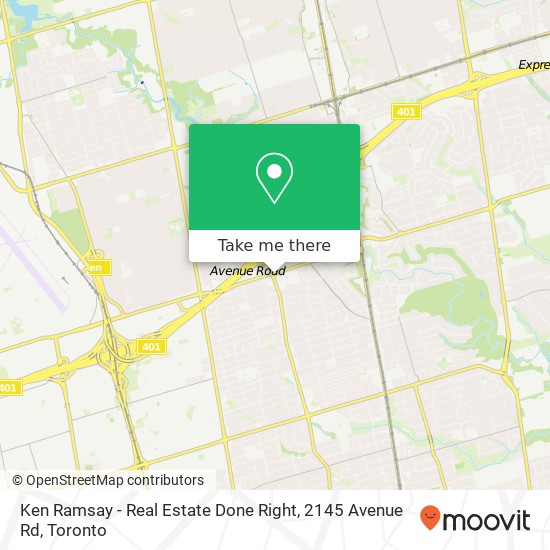 Ken Ramsay - Real Estate Done Right, 2145 Avenue Rd map