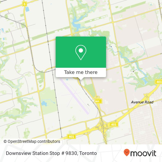 Downsview Station Stop # 9830 plan