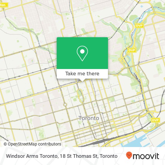 Windsor Arms Toronto, 18 St Thomas St map