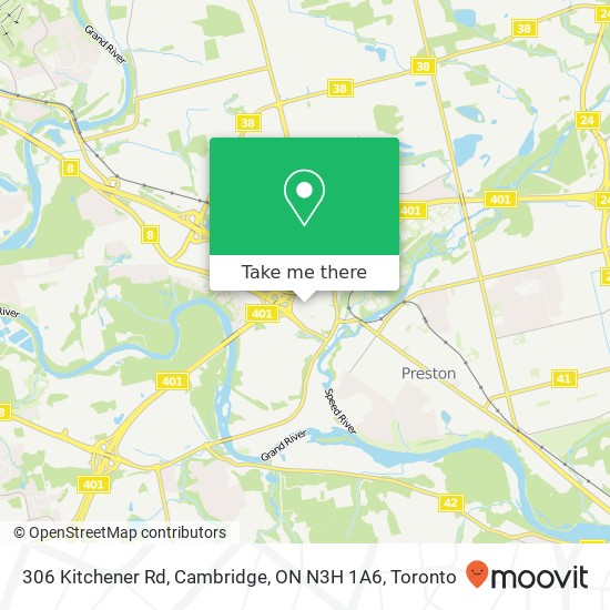 306 Kitchener Rd, Cambridge, ON N3H 1A6 map