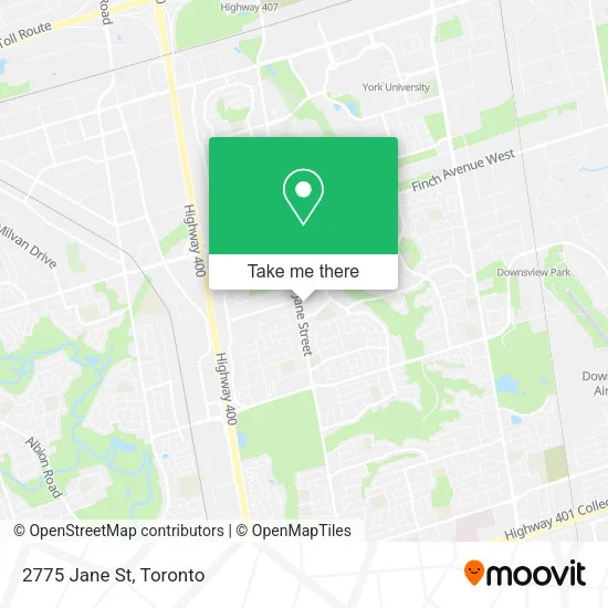 2775 Jane St map