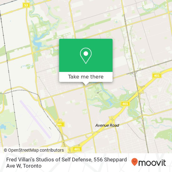 Fred Villari's Studios of Self Defense, 556 Sheppard Ave W plan