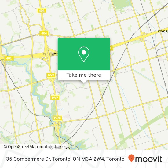 35 Combermere Dr, Toronto, ON M3A 2W4 map