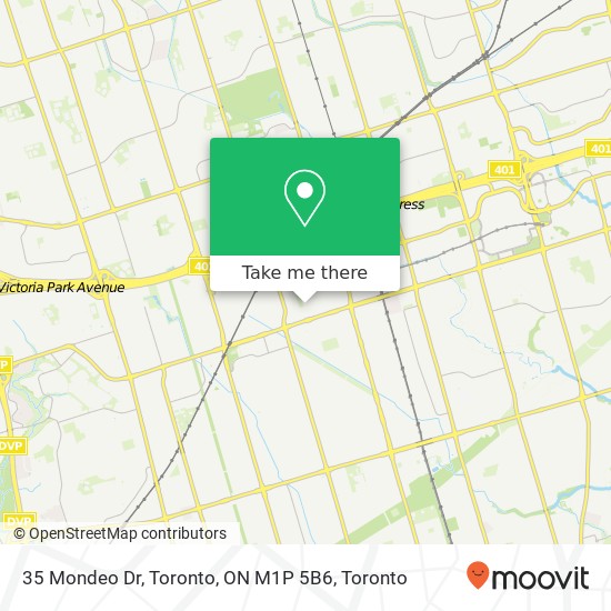 35 Mondeo Dr, Toronto, ON M1P 5B6 map